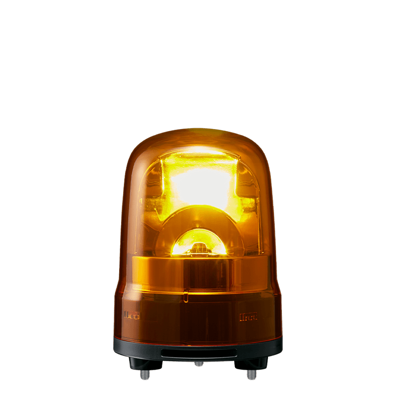 Patlite SKH-M1TB-Y 100mm, Rotating Signal Beacon, 12-24V DC, 3-Screw Mount with Terminal Block, Buzzer, Amber Patlite SKH-M1TB-Y 100mm, Rotating Signal Beacon, 12-24V DC, 3-Screw Mount with Terminal Block, Buzzer, Amber