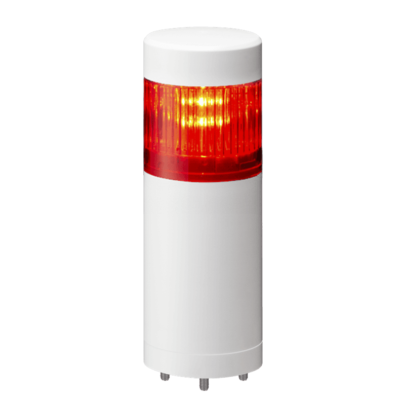 Patlite LR5-102WJNW-R 50mm 1-tier Signal Tower, 24V DC, Direct Mount with Cable, No Flashing/Buzzer, Off-white Patlite LR5-102WJNW-R 50mm 1-tier Signal Tower, 24V DC, Direct Mount with Cable, No Flashing/Buzzer, Off-white