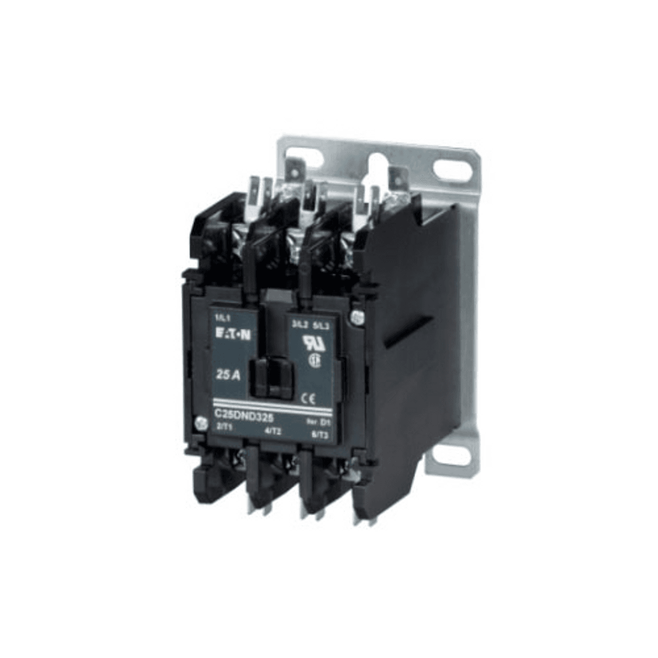 Eaton C25DND230A C25DND230A Eaton - Eaton definite purpose contactor, Mounting plate, Quick, 30A, 2NO pressure plate, quick connect (side-by-side), 110-120 Vac, 50/60 Hz, Open with metal mounting plate, 15-50A, two- and three-pole, 30A Eaton C25DND230A C25DND230A Eaton - Eaton definite purpose contactor, Mounting plate, Quick, 30A, 2NO pressure plate, quick connect (side-by-side), 110-120 Vac, 50/60 Hz, Open with metal mounting plate, 15-50A, two- and three-pole, 30A