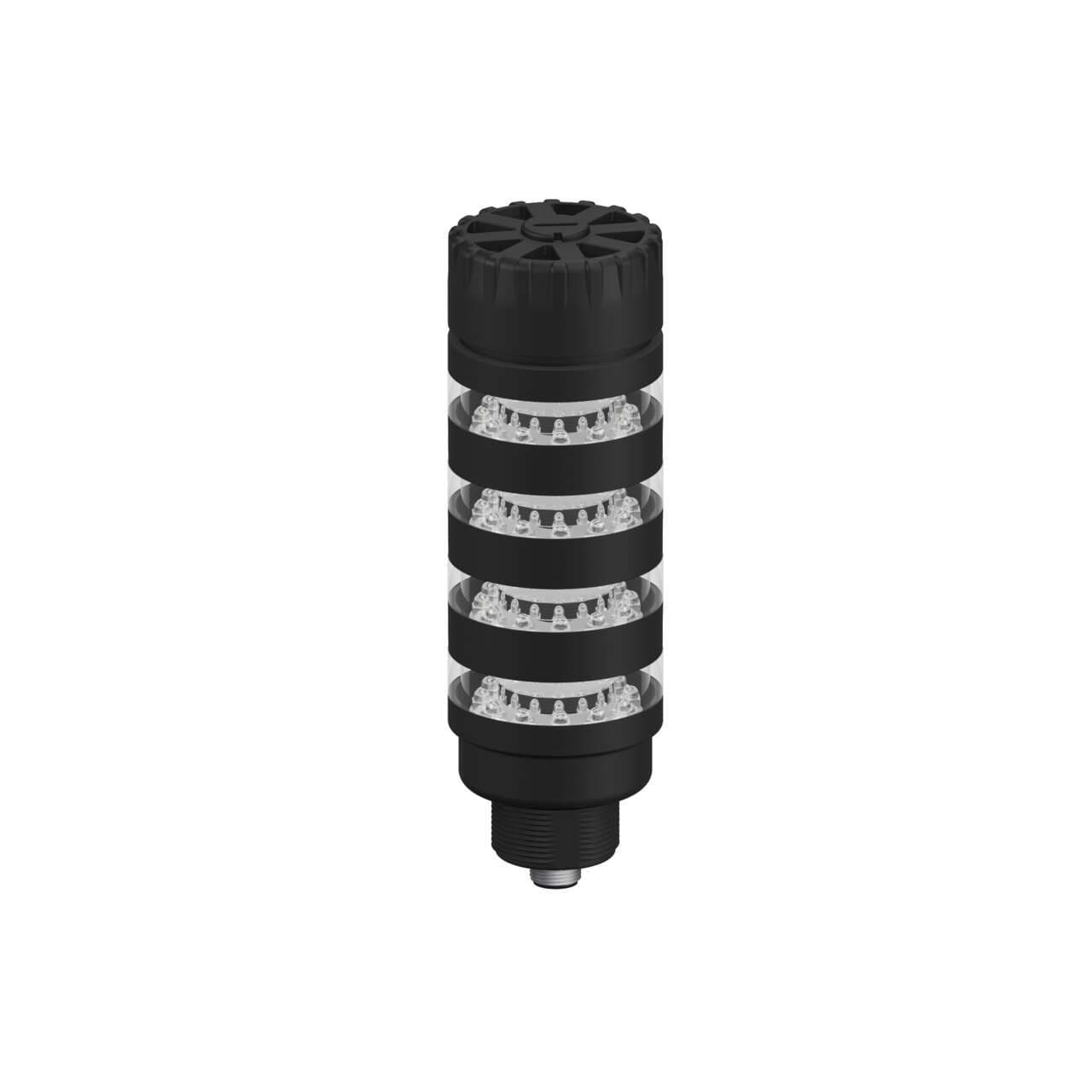 Banner TL50BL4AKQ TL50 Pro Tower Light with IO-Link Audible, Beacon Black Housing: 4 Lighted Segments; Voltage: 18-30 V dc; Environmental Rating: IP50; Colors: Multicolor; 4-pin M12 Integral QD Banner TL50BL4AKQ TL50 Pro Tower Light with IO-Link Audible, Beacon Black Housing: 4 Lighted Segments; Voltage: 18-30 V dc; Environmental Rating: IP50; Colors: Multicolor; 4-pin M12 Integral QD