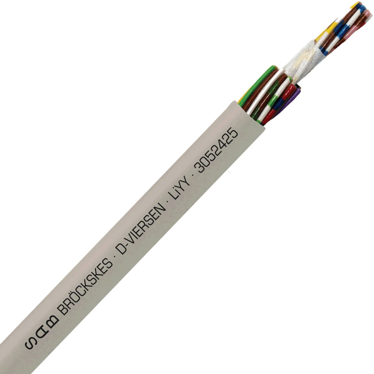 SAB 3052425 LiYY - 24 AWG/24c, multi-conductor signal and control PVC cable with DIN color code SAB 3052425 LiYY - 24 AWG/24c, multi-conductor signal and control PVC cable with DIN color code
