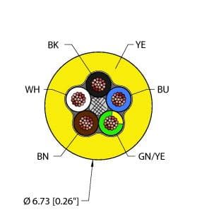 Turck YEL,TPE,5X18,AWM,FL20,CTRACK YEL,TPE,5X18,AWM,FL20,CTRACK Turck - YEL,TPE,5X18,AWM,FL20,CTRACK Flexlife™ Cable, Reelfast™ Bulk Cable Turck YEL,TPE,5X18,AWM,FL20,CTRACK YEL,TPE,5X18,AWM,FL20,CTRACK Turck - YEL,TPE,5X18,AWM,FL20,CTRACK Flexlife™ Cable, Reelfast™ Bulk Cable
