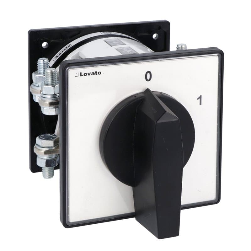 Lovato Electric GN31592O GN31592O Lovato - Rotary cam switch GN series, ON-OFF switch 4 poles 315A, for rear mounting with black handle, front plate 132X132mm Lovato Electric GN31592O GN31592O Lovato - Rotary cam switch GN series, ON-OFF switch 4 poles 315A, for rear mounting with black handle, front plate 132X132mm