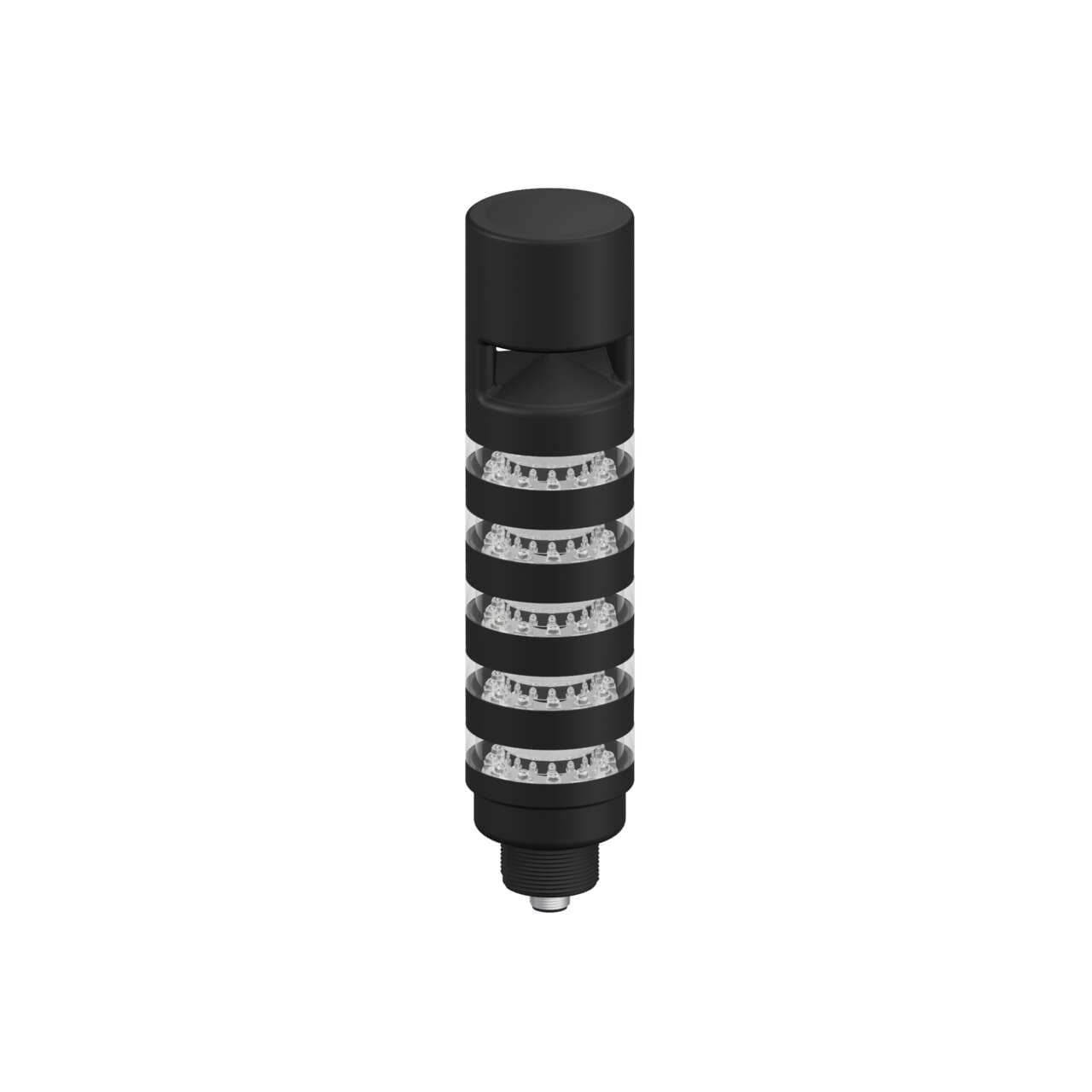 Banner TL50BL5AOSIKQ TL50 Pro Tower Light with IO-Link Sealed Omnidirectional Audible with Volume Adjust, Beacon Black Housing: 5 Lighted Segments; Voltage: 18-30 V dc; Environmental Rating: IP67; Colors: Multicolor; 4-pin M12 Integral QD Banner TL50BL5AOSIKQ TL50 Pro Tower Light with IO-Link Sealed Omnidirectional Audible with Volume Adjust, Beacon Black Housing: 5 Lighted Segments; Voltage: 18-30 V dc; Environmental Rating: IP67; Colors: Multicolor; 4-pin M12 Integral QD