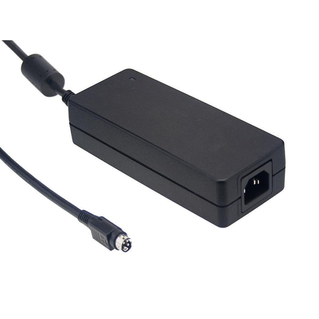 MEAN WELL GS120A48-R7B AC-DC Industrial desktop adaptor with 3 pin IEC320-C14 input socket; Output 48VDC at 2.5A with DIN 4 pin plug with lock; Class I; GS120A48-R7B is succeeded by GST120A48-R7B. MEAN WELL GS120A48-R7B AC-DC Industrial desktop adaptor with 3 pin IEC320-C14 input socket; Output 48VDC at 2.5A with DIN 4 pin plug with lock; Class I; GS120A48-R7B is succeeded by GST120A48-R7B.