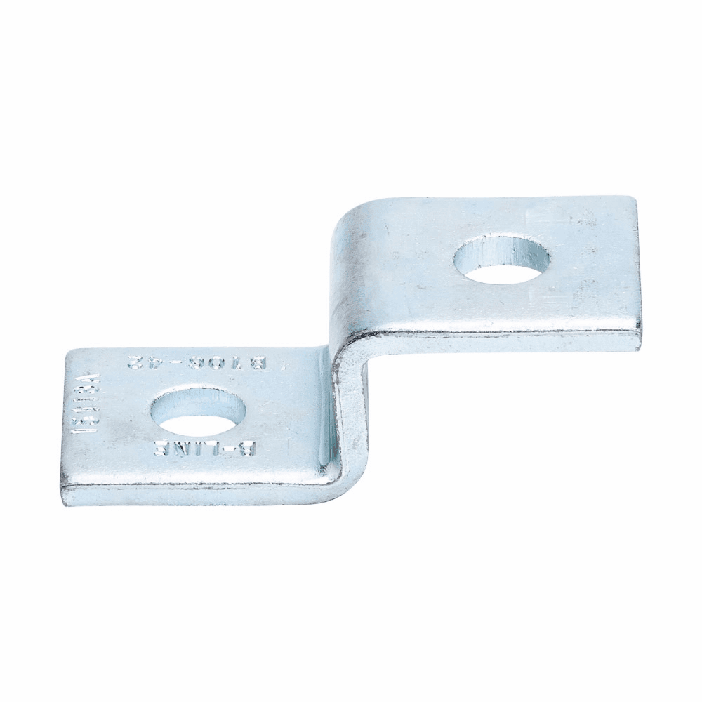 B-Line B106-42ZN B106-42ZN B-Line - Eaton B-Line series strut fittings and accessories, 1" Height, 3.5" Length, 1.62" Width, .44lbs, Steel, Offset size 1 in, Two hole z-support, Thickness 1/4 in, Fits channel type B42, Electro-plated B-Line B106-42ZN B106-42ZN B-Line - Eaton B-Line series strut fittings and accessories, 1" Height, 3.5" Length, 1.62" Width, .44lbs, Steel, Offset size 1 in, Two hole z-support, Thickness 1/4 in, Fits channel type B42, Electro-plated