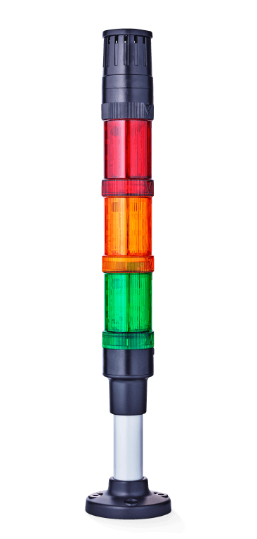 Auer Signal ECO40-Q31 ECO40-Q31, signaltower ECOmodul40, 24V AC/DC, preconfigured: ZDE Piezo Buzzer cont. or pulsing tone, ZDC LED steady light red, ZDC LED steady light amber, ZDC LED steady light green, ZMR Pole mount base, 100 mm, aluminium tube with plastic foot Auer Signal ECO40-Q31 ECO40-Q31, signaltower ECOmodul40, 24V AC/DC, preconfigured: ZDE Piezo Buzzer cont. or pulsing tone, ZDC LED steady light red, ZDC LED steady light amber, ZDC LED steady light green, ZMR Pole mount base, 100 mm, aluminium tube with plastic foot