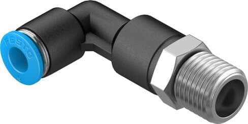 Festo 153078 push-in L-fitting, long QSLL-1/4-6 360° orientable, male thread with external hexagon. Size: Standard, Nominal size: 4,3 mm, Type of seal on screw-in stud: coating, Assembly position: Any, Container size: 10 Festo 153078 push-in L-fitting, long QSLL-1/4-6 360° orientable, male thread with external hexagon. Size: Standard, Nominal size: 4,3 mm, Type of seal on screw-in stud: coating, Assembly position: Any, Container size: 10