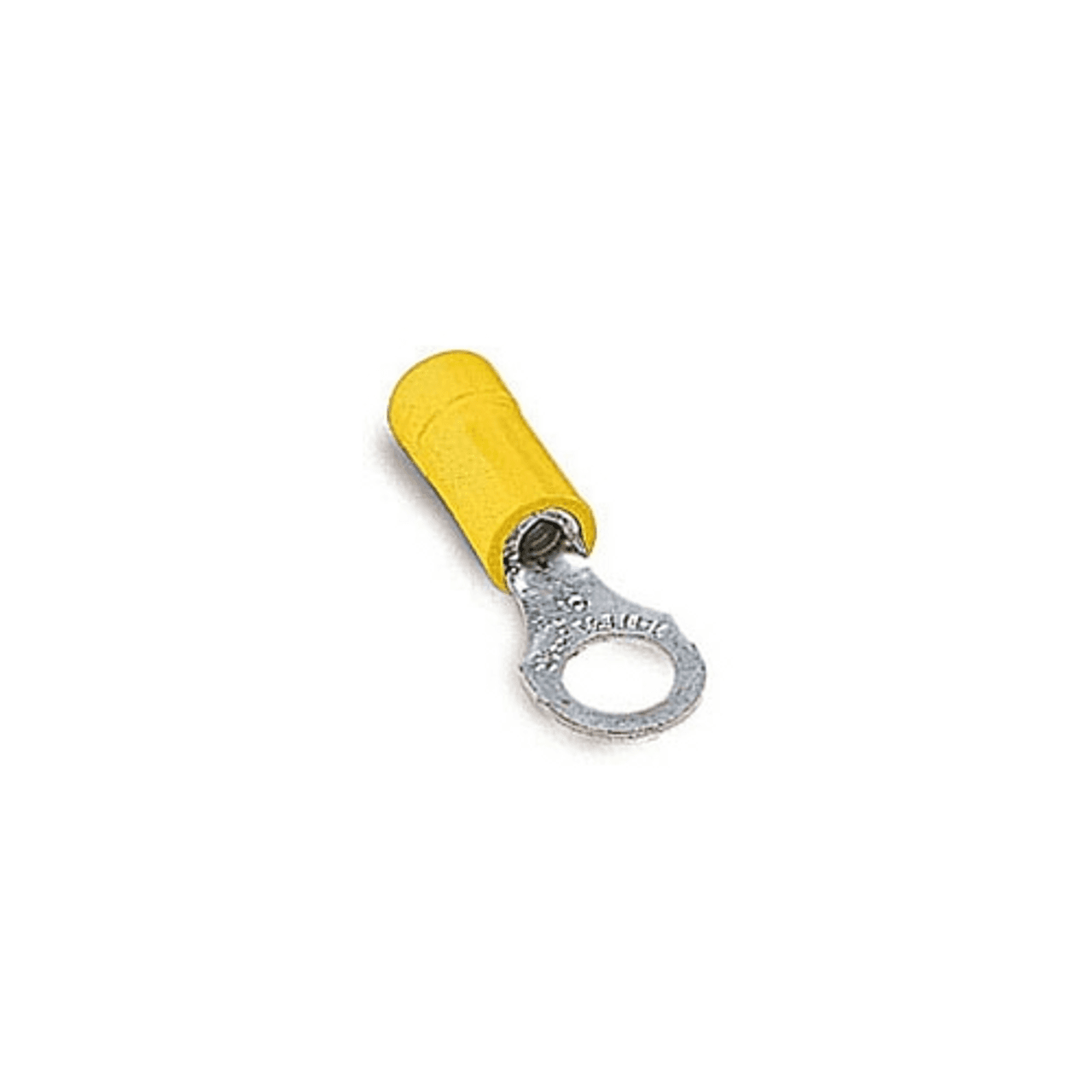 Thomas & Betts RC10-516X 12 to 10 AWG, 5/16" Stud, 600 V, Yellow, Tin Plated Copper, Nylon Insulated, Expanded Entry, Electrical Thomas & Betts RC10-516X 12 to 10 AWG, 5/16" Stud, 600 V, Yellow, Tin Plated Copper, Nylon Insulated, Expanded Entry, Electrical