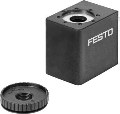Festo 8030815 solenoid coil VACF-B-C1-16B Type C connection pattern, to EN 175 301, 120 V AC/60 Hz and 110 V AC/50-60 Hz Assembly position: Any, Duty cycle: 100 %, Insulation class: H, Characteristic coil data: 110/120 V AC: 50/60 Hz, pick-up power 4.4 VA, holding powe Festo 8030815 solenoid coil VACF-B-C1-16B Type C connection pattern, to EN 175 301, 120 V AC/60 Hz and 110 V AC/50-60 Hz Assembly position: Any, Duty cycle: 100 %, Insulation class: H, Characteristic coil data: 110/120 V AC: 50/60 Hz, pick-up power 4.4 VA, holding powe