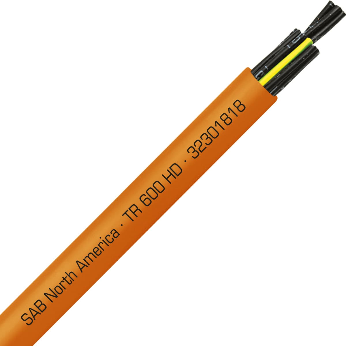 SAB 32301818 TR 600 HD - 18 AWG/18c, oil resistant heavy duty flexible exposed run orange TPE tray cable, UL, CSA, CE, RoHS SAB 32301818 TR 600 HD - 18 AWG/18c, oil resistant heavy duty flexible exposed run orange TPE tray cable, UL, CSA, CE, RoHS
