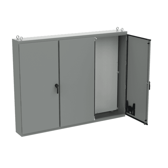 Hoffman A86M3EG Free-Stand, Multi-Door, Type 12, 86.12x112.00x14.12, Gray, Steel Hoffman A86M3EG Free-Stand, Multi-Door, Type 12, 86.12x112.00x14.12, Gray, Steel
