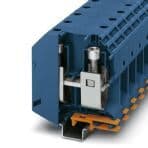 Phoenix Contact 3010123 High-current terminal block, nom. voltage: 1000 V, nominal current: 309 A, connection method: Screw connection, number of connections: 2, number of positions: 1, cross section: 35 mm² - 150 mm², AWG: 2 - 300 kcmil, width: 31 mm, height: 107.3 mm, color: b Phoenix Contact 3010123 High-current terminal block, nom. voltage: 1000 V, nominal current: 309 A, connection method: Screw connection, number of connections: 2, number of positions: 1, cross section: 35 mm² - 150 mm², AWG: 2 - 300 kcmil, width: 31 mm, height: 107.3 mm, color: b