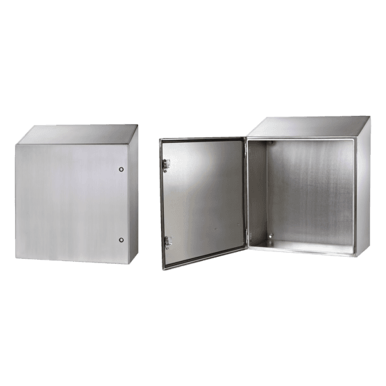 Hoffman CSD363612SSST Concept Sloped Top Wallmount, 1/4 Turn Latch, 4X, 36x36x12, SS 304 Hoffman CSD363612SSST Concept Sloped Top Wallmount, 1/4 Turn Latch, 4X, 36x36x12, SS 304