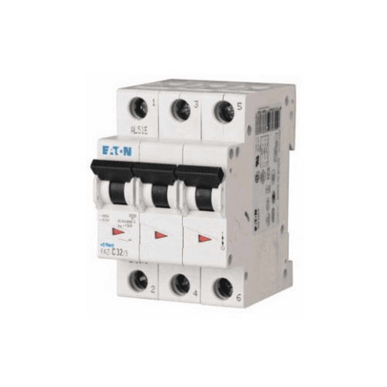 Eaton FAZ-C25/3 Eaton FAZ supplementary protector,UL 1077 Industrial miniature circuit breaker - supplementary protector,Medium levels of inrush current are expected,25 A,15 kAIC,Three-pole,5-10X /n,50-60 Hz,Standard terminals,C Curve Eaton FAZ-C25/3 Eaton FAZ supplementary protector,UL 1077 Industrial miniature circuit breaker - supplementary protector,Medium levels of inrush current are expected,25 A,15 kAIC,Three-pole,5-10X /n,50-60 Hz,Standard terminals,C Curve