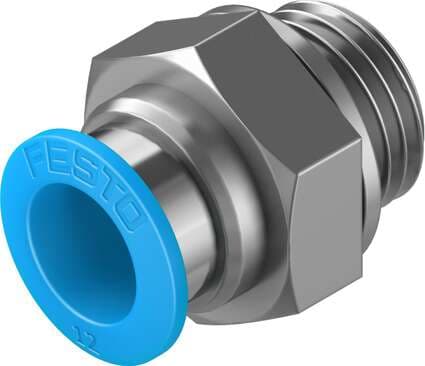 Festo 186104 push-in fitting QS-G1/2-12 male thread with external hexagon. Size: Standard, Nominal size: 11 mm, Type of seal on screw-in stud: Sealing ring, Assembly position: Any, Container size: 1 Festo 186104 push-in fitting QS-G1/2-12 male thread with external hexagon. Size: Standard, Nominal size: 11 mm, Type of seal on screw-in stud: Sealing ring, Assembly position: Any, Container size: 1