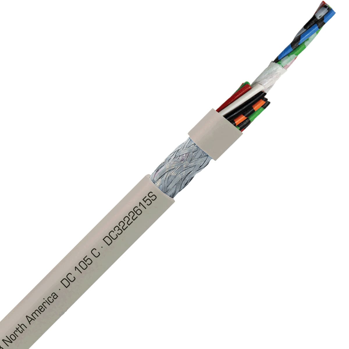 SAB DC3222615S DC 105 C - 26 AWG/15c, shielded flexible oil resistant data cable, UL, CSA, CE, RoHS SAB DC3222615S DC 105 C - 26 AWG/15c, shielded flexible oil resistant data cable, UL, CSA, CE, RoHS