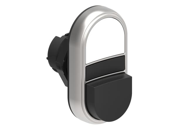 Lovato Electric LPCB7214 LPCB7214 Lovato - Double-touch actuator, spring return dia: 22mm Platinum series chromed plastic, 1 extended and 1 flush pushbuttons. Both spring return, White - Black Lovato Electric LPCB7214 LPCB7214 Lovato - Double-touch actuator, spring return dia: 22mm Platinum series chromed plastic, 1 extended and 1 flush pushbuttons. Both spring return, White - Black