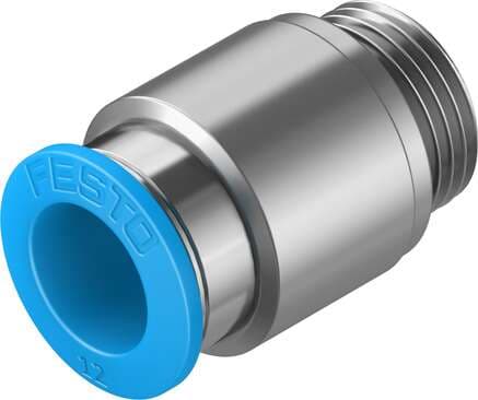 Festo 186114 push-in fitting QS-G3/8-12-I male thread with internal hexagon socket. Size: Standard, Nominal size: 8,4 mm, Type of seal on screw-in stud: Sealing ring, Assembly position: Any, Container size: 10 Festo 186114 push-in fitting QS-G3/8-12-I male thread with internal hexagon socket. Size: Standard, Nominal size: 8,4 mm, Type of seal on screw-in stud: Sealing ring, Assembly position: Any, Container size: 10