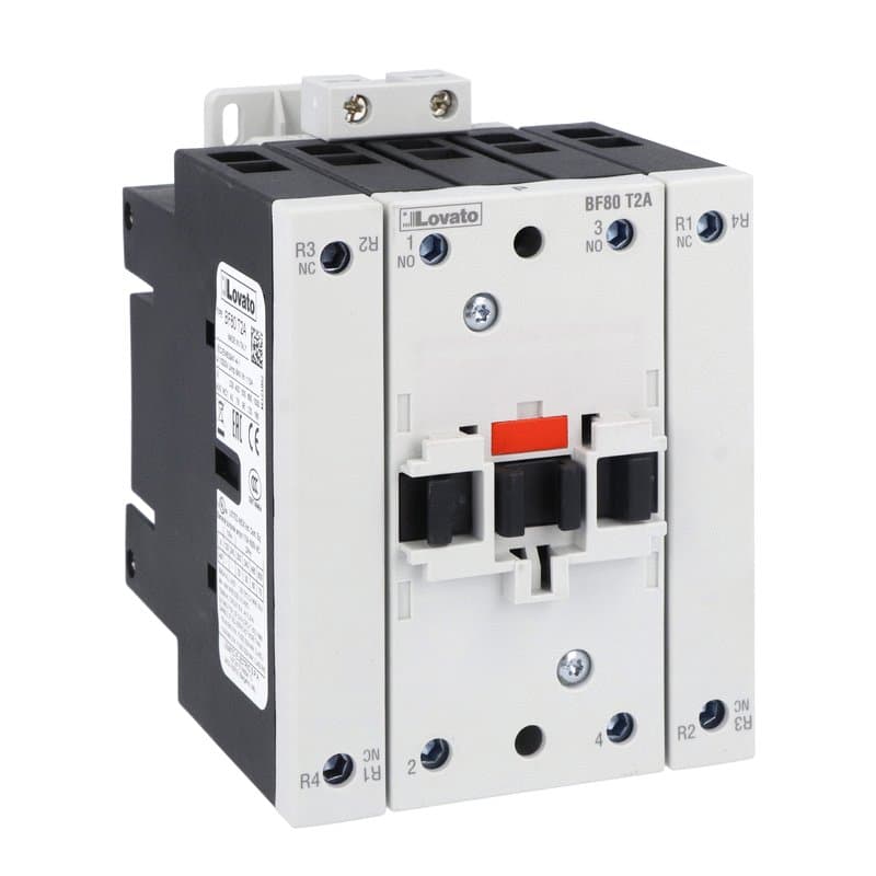 Lovato Electric BF80T2A110 BF80T2A110 Lovato - Four-pole contactor, IEC operating current Ith (AC1) = 115A, AC coil 50/60Hz, 110VAC, 2NO and 2NC Lovato Electric BF80T2A110 BF80T2A110 Lovato - Four-pole contactor, IEC operating current Ith (AC1) = 115A, AC coil 50/60Hz, 110VAC, 2NO and 2NC