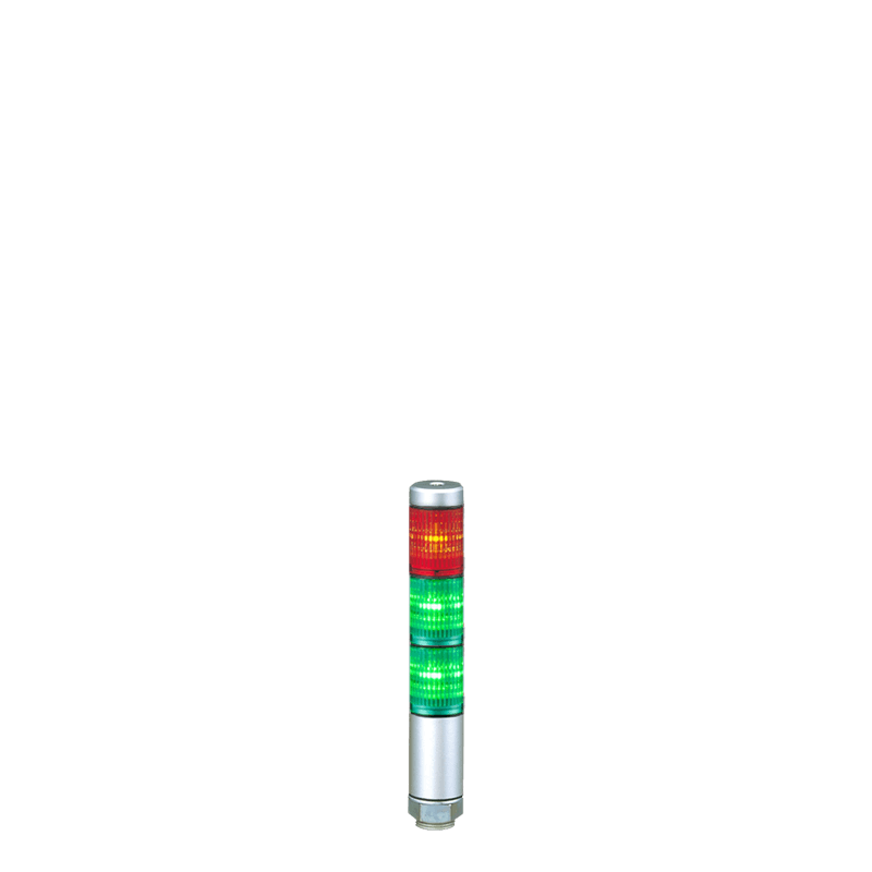 Patlite MPS-302-RGG 30mm 3-Tier LED Signal Tower, 24V AC/DC, Direct Mount, Short Silver Body, LED: Red, Green, Green Patlite MPS-302-RGG 30mm 3-Tier LED Signal Tower, 24V AC/DC, Direct Mount, Short Silver Body, LED: Red, Green, Green