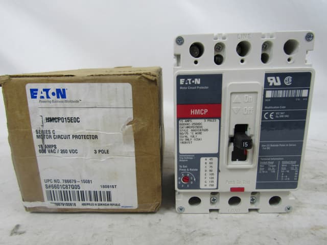 HMCP015E0C Part Image. Manufactured by Eaton.