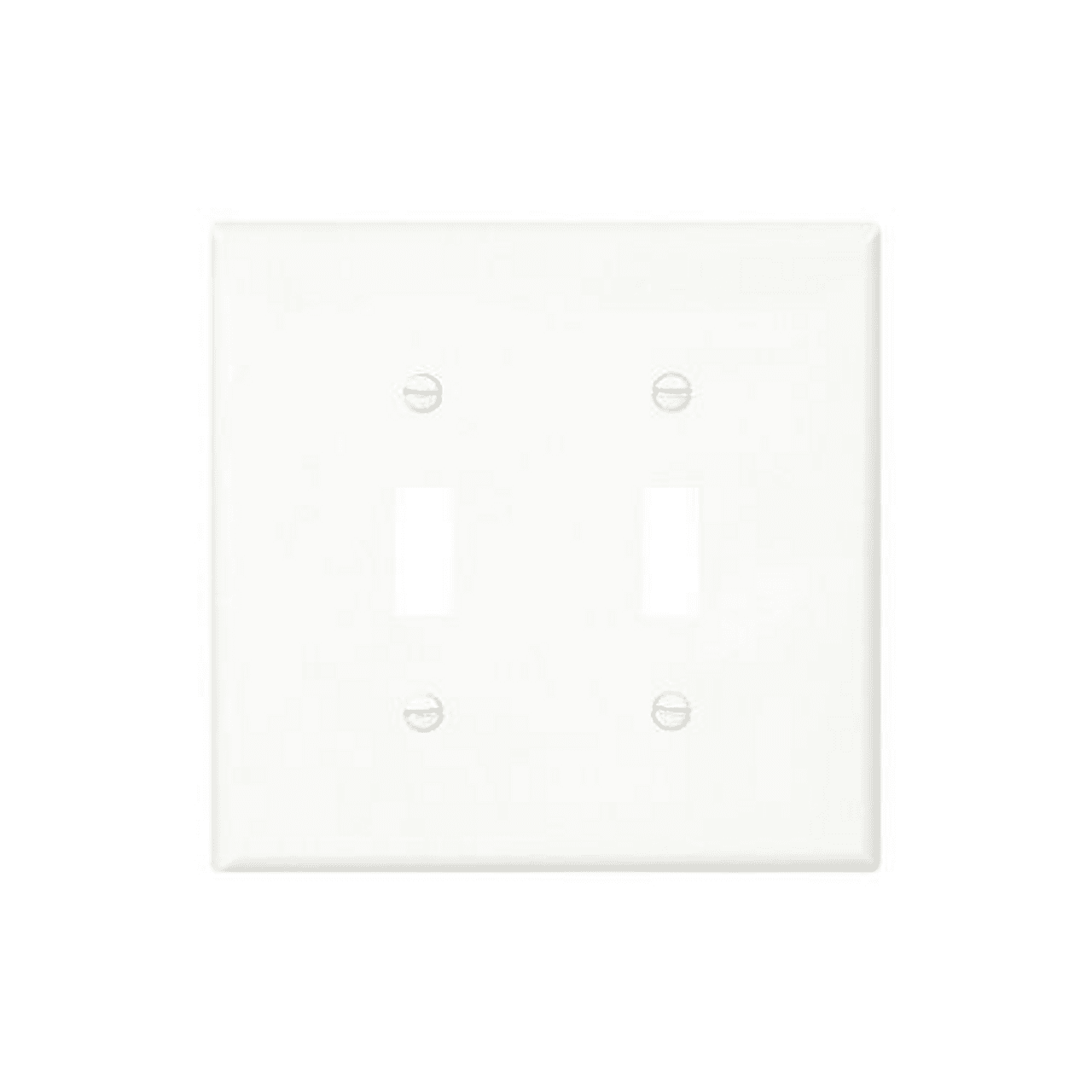 Eaton PJ2W PJ2W Eaton - Eaton Toggle wallplate, White, Toggle Cutout, Polycarbonate, Two- gang, Mid-size Eaton PJ2W PJ2W Eaton - Eaton Toggle wallplate, White, Toggle Cutout, Polycarbonate, Two- gang, Mid-size
