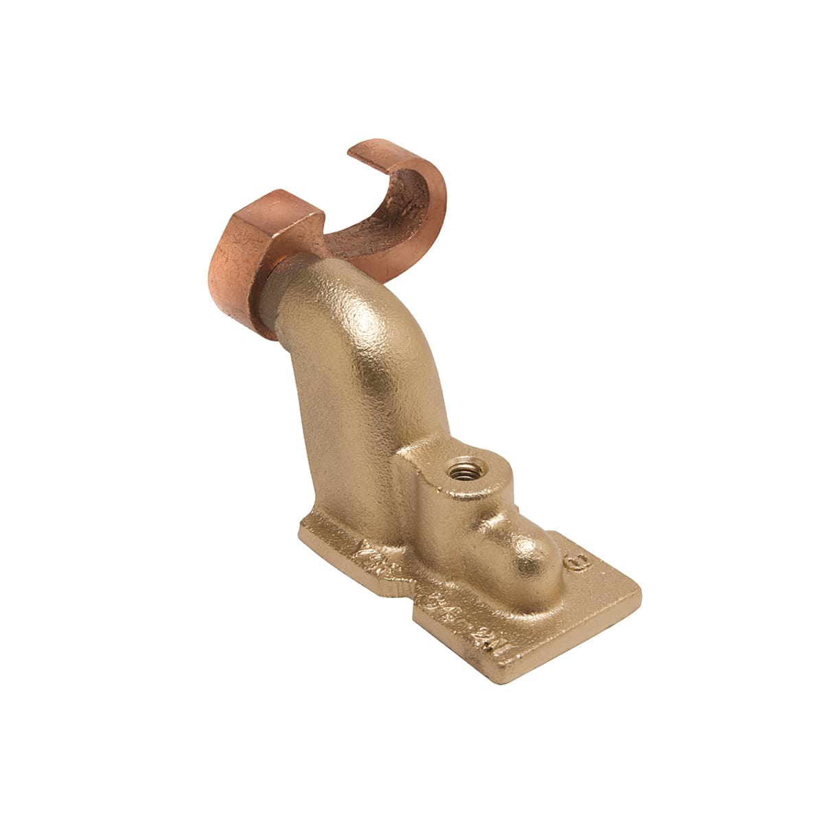 Hubbell YGF344N50 Compression Grounding Plate; Copper; 4-Hole; Accommodates: 250 - 500 kcmil; 1/2" Stud; 1-3/4" Stud Hole Spacing; .94 EFF Thread. Hubbell YGF344N50 Compression Grounding Plate; Copper; 4-Hole; Accommodates: 250 - 500 kcmil; 1/2" Stud; 1-3/4" Stud Hole Spacing; .94 EFF Thread.