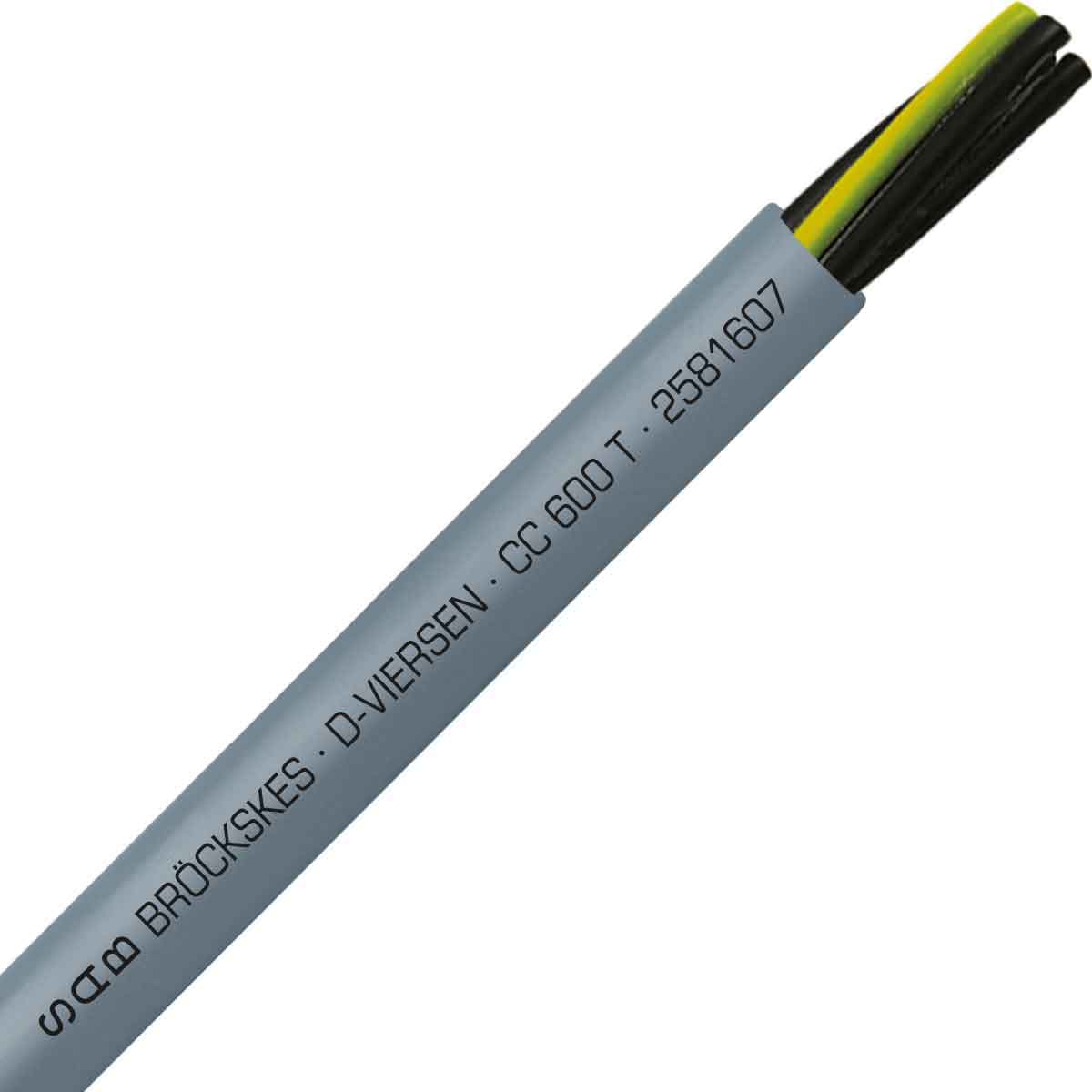 SAB 2581607 CC 600 T- 16 AWG/7c, oil resistant PVC control cable, 105°C, UL, CSA, CE, RoHS SAB 2581607 CC 600 T- 16 AWG/7c, oil resistant PVC control cable, 105°C, UL, CSA, CE, RoHS