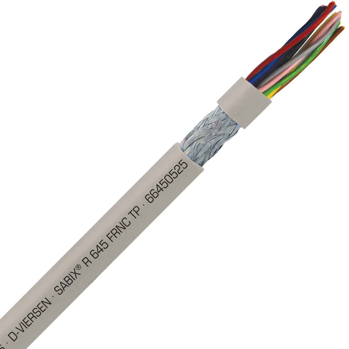 SAB 66450525 SABIX R 645 FRNC TP - 24 AWG/5pr, paired shielded halogen-free flame retardant rail data cable, CE, RoHS SAB 66450525 SABIX R 645 FRNC TP - 24 AWG/5pr, paired shielded halogen-free flame retardant rail data cable, CE, RoHS