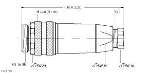 Turck BS 4131-0/9 BS 4131-0/9 Turck - BS 4131-0/9 Actuator and Sensor Field Wireable, 7/8 Connection, " Turck BS 4131-0/9 BS 4131-0/9 Turck - BS 4131-0/9 Actuator and Sensor Field Wireable, 7/8 Connection, "