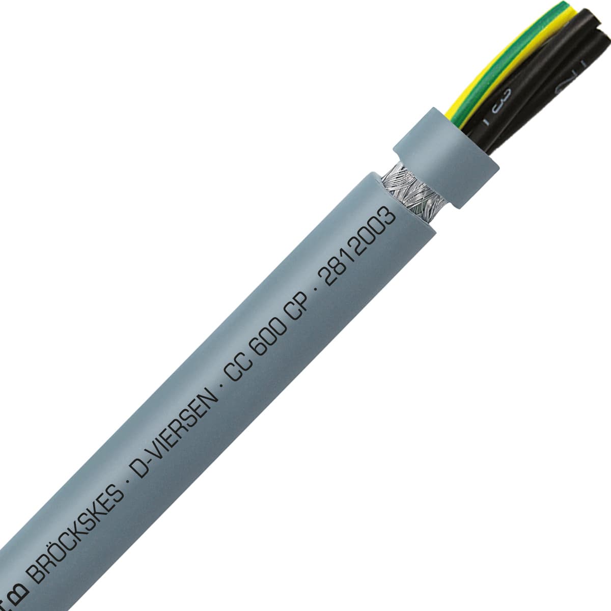 SAB 2812003 CC 600 CP - 20 AWG/3c, shielded oil resistant PUR flexible control cable, 600V, UL, CSA, CE, RoHS SAB 2812003 CC 600 CP - 20 AWG/3c, shielded oil resistant PUR flexible control cable, 600V, UL, CSA, CE, RoHS