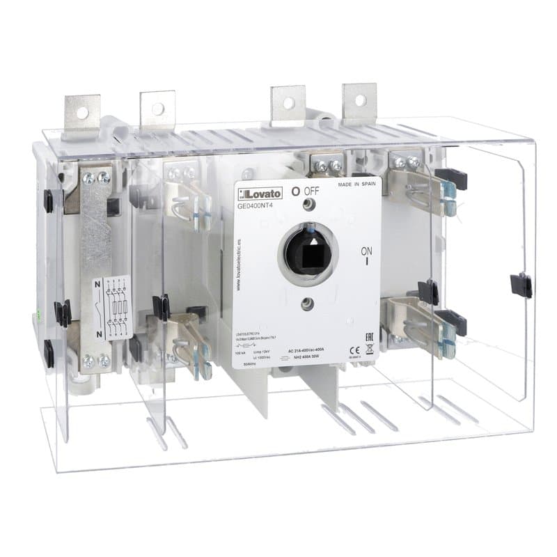Lovato Electric GE0400NT4 GE0400NT4 Lovato - Four-pole switch disconnector, with NH fuse holder, 400A Lovato Electric GE0400NT4 GE0400NT4 Lovato - Four-pole switch disconnector, with NH fuse holder, 400A