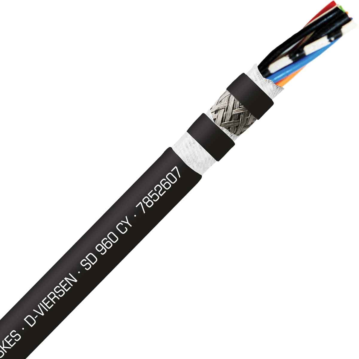 SAB 7852607 SD 960 CY - 26 AWG/7c, shielded oil resistant continuous flex PVC data cable, UL, CE, RoHS SAB 7852607 SD 960 CY - 26 AWG/7c, shielded oil resistant continuous flex PVC data cable, UL, CE, RoHS