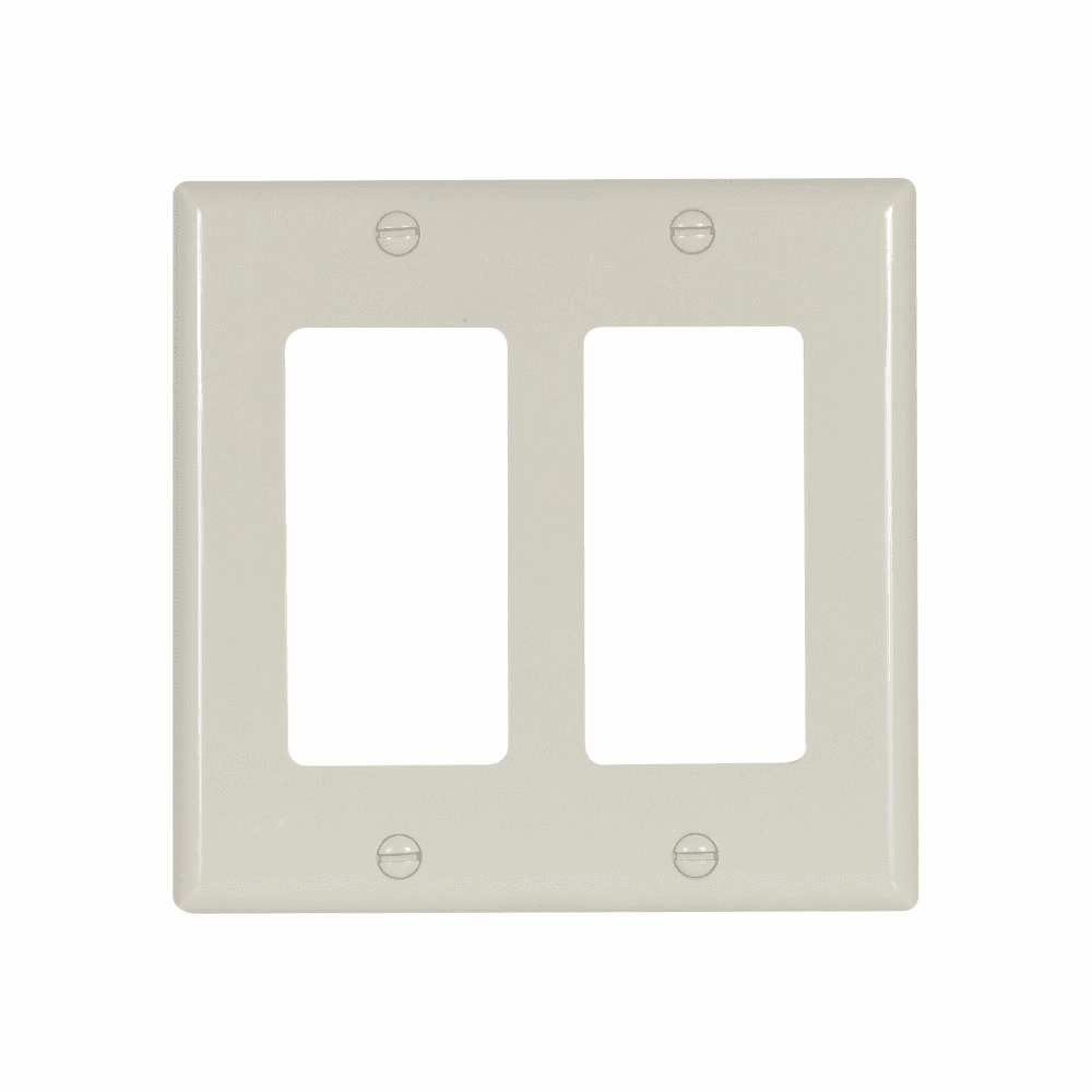 Eaton 5152LA 5152LA Eaton - Eaton Decorator / GFCI wallplate, Lt. Almond, Decorator Cutout, Nylon, Two- gang, Standard Eaton 5152LA 5152LA Eaton - Eaton Decorator / GFCI wallplate, Lt. Almond, Decorator Cutout, Nylon, Two- gang, Standard