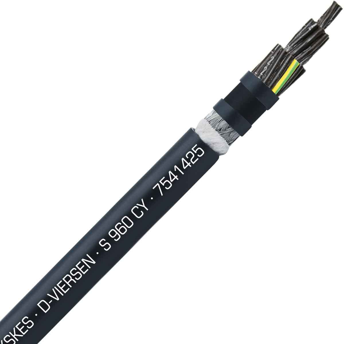 SAB 7541425 S 960 CY - 14 AWG/25c, shielded oil resistant continuous flex PVC control cable, UL, CSA, CE,RoHS SAB 7541425 S 960 CY - 14 AWG/25c, shielded oil resistant continuous flex PVC control cable, UL, CSA, CE,RoHS