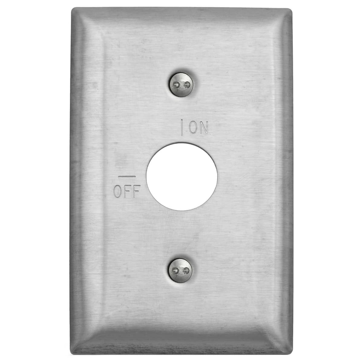 Hubbell SS12RKL Wallplates and Boxes, Metallic Plates, 1- Gang, 1) Security Opening, Standard Size, Stainless Steel ; Environments subjected to heavy abuse ; Non-magnetic: 18.0% Chromium, 8.0% Nickel ; Protective plastic film helps to prevent scratches and damage ; Prot Hubbell SS12RKL Wallplates and Boxes, Metallic Plates, 1- Gang, 1) Security Opening, Standard Size, Stainless Steel ; Environments subjected to heavy abuse ; Non-magnetic: 18.0% Chromium, 8.0% Nickel ; Protective plastic film helps to prevent scratches and damage ; Prot