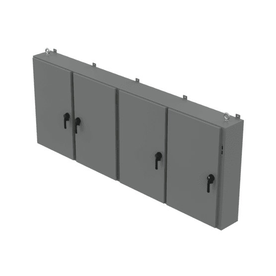Hoffman A60X4E15718 Low-Profile, One to Five-Door Disconnect Enclosure, Type 12, 60.00x156.50x18.00 Hoffman A60X4E15718 Low-Profile, One to Five-Door Disconnect Enclosure, Type 12, 60.00x156.50x18.00