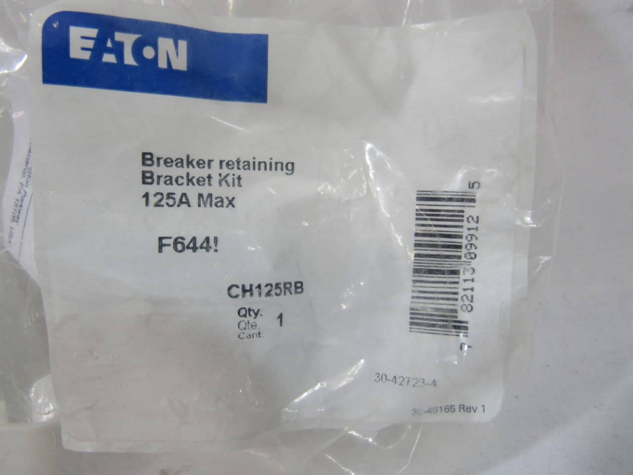 Eaton CH125RB CH125RB Eaton - Eaton CH 3/4-inch Loadcenter and Breaker Accessories - Hold Down Retainer Kit,Suitable for CH breakers,Hold-down retainer kit,CH,6 Circuits,0.75 in,1-, 2-, or 3-pole type ch circuit breakers Eaton CH125RB CH125RB Eaton - Eaton CH 3/4-inch Loadcenter and Breaker Accessories - Hold Down Retainer Kit,Suitable for CH breakers,Hold-down retainer kit,CH,6 Circuits,0.75 in,1-, 2-, or 3-pole type ch circuit breakers