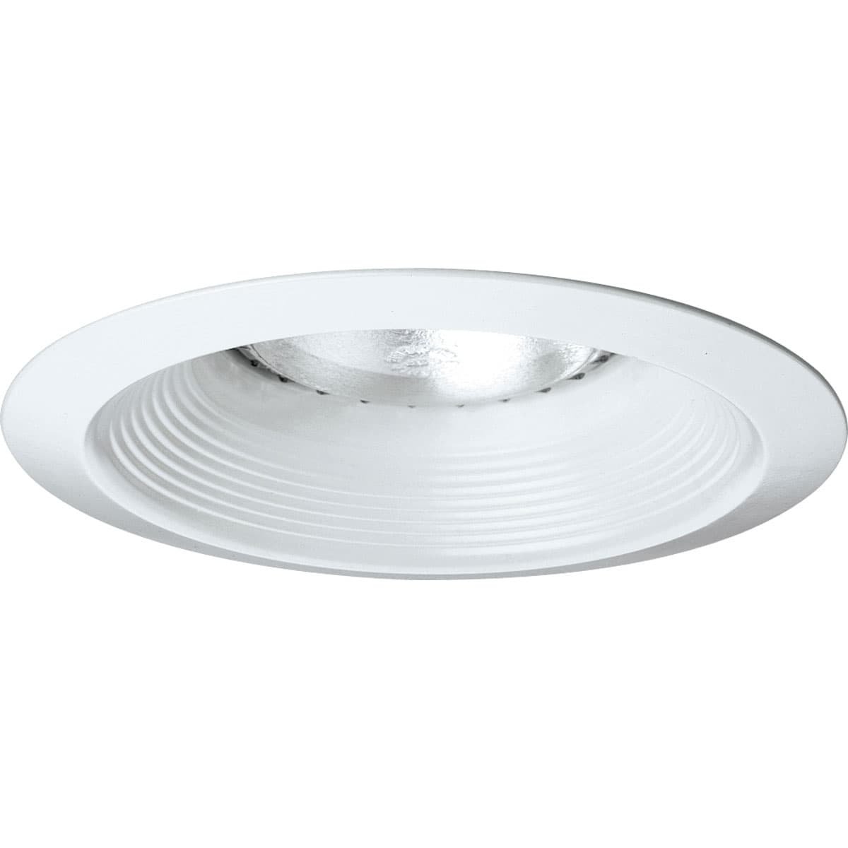 Hubbell P8075-28 Long neck 6" Baffle trim in a White finish. Baffle is one-piece construction with integral matching bright white power painted metal flange. UL & CUL listed for damp locations. 7-3/4" outside diameter. ; White finish. ; Trim-Lok action forces trim to fit Hubbell P8075-28 Long neck 6" Baffle trim in a White finish. Baffle is one-piece construction with integral matching bright white power painted metal flange. UL & CUL listed for damp locations. 7-3/4" outside diameter. ; White finish. ; Trim-Lok action forces trim to fit