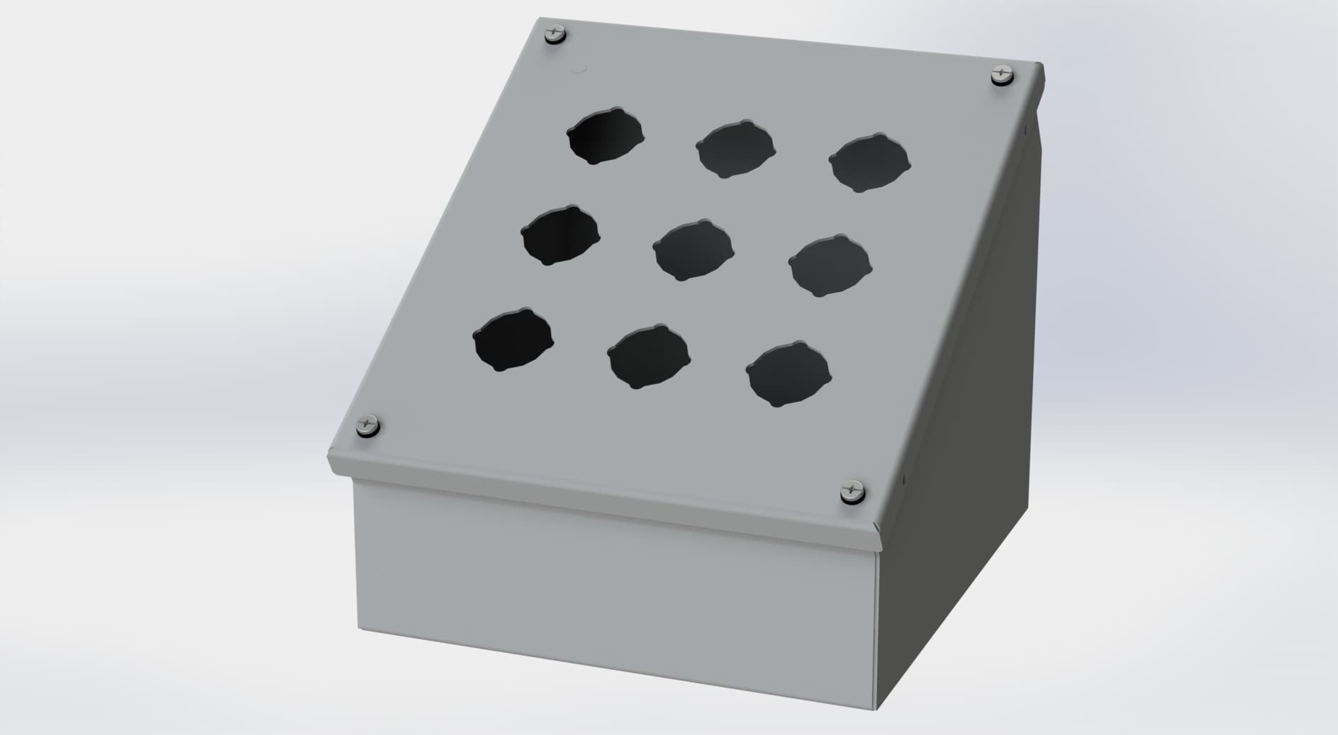 Saginaw Control SCE-9PBA PBA Enclosure, Height:9.50", Width:8.50", Depth:7.88", ANSI-61 gray powder coating inside and out. Saginaw Control SCE-9PBA PBA Enclosure, Height:9.50", Width:8.50", Depth:7.88", ANSI-61 gray powder coating inside and out.